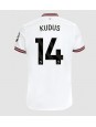 West Ham United Mohammed Kudus #14 Venkovní Dres 2023-24 Krátký Rukáv